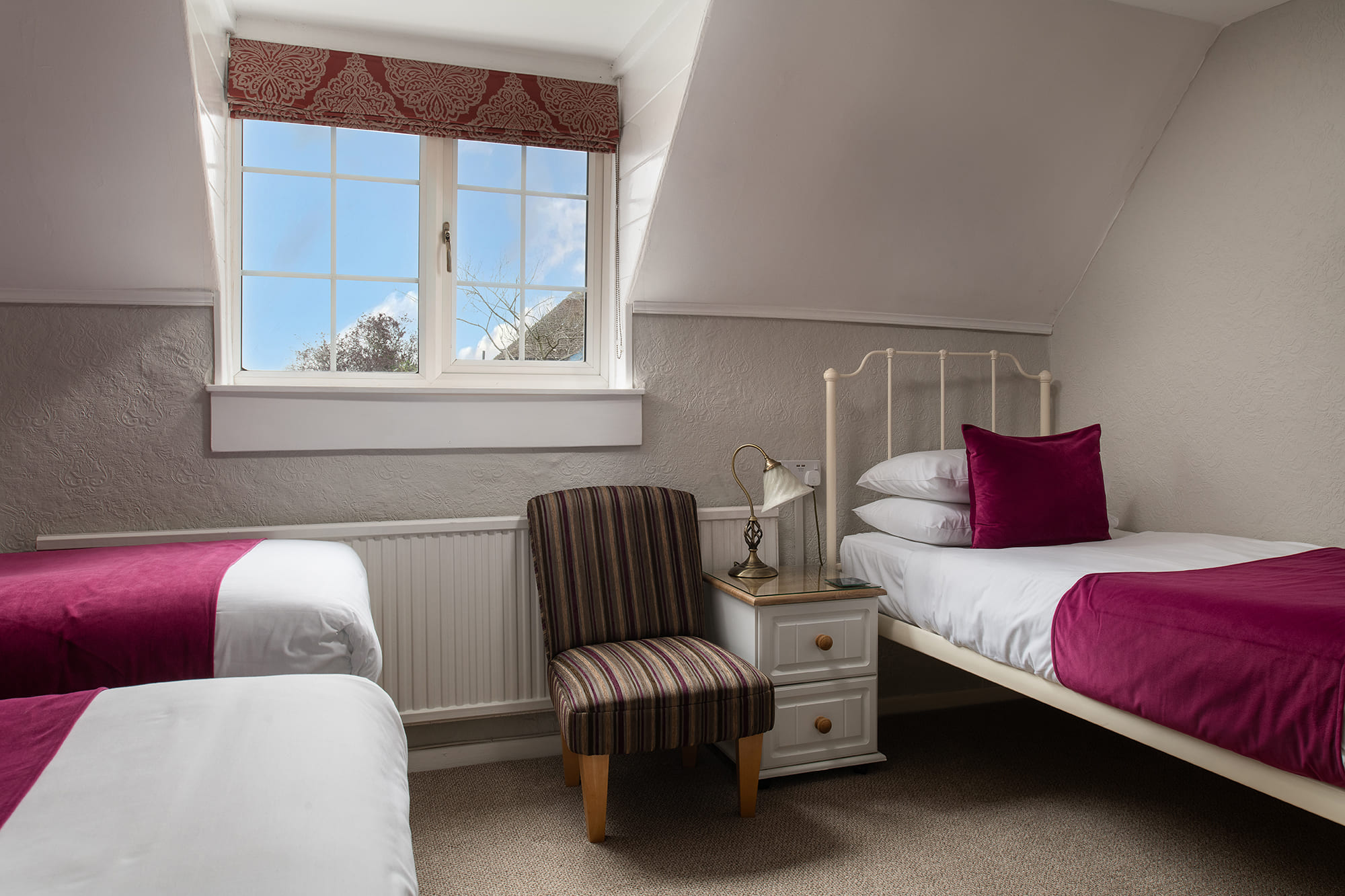 Deluxe Triple room interior at Springfield House B&B, Coleshill